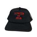 Scratch One Grub - Trucker Cap Black with Red